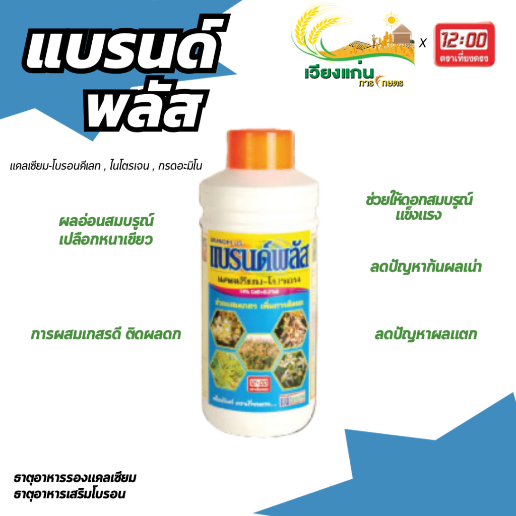 แบรนด์พลัส | ช่วยให้ช่อดอกสมบูรณ์ แข็งแรง | 1 ลิตร