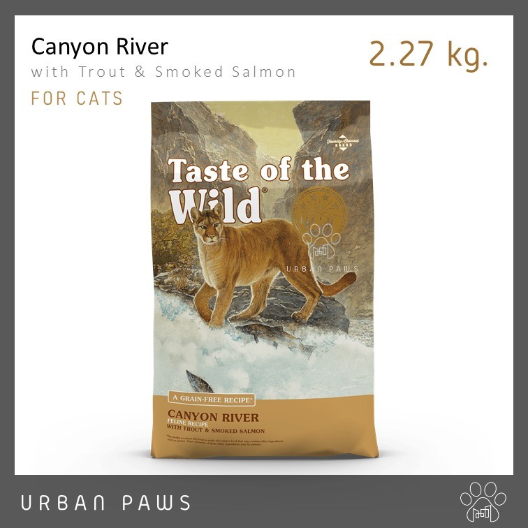อาหารแมว Taste of The Wild - Canyon River สูตรปลาเทร้าท์และปลาแซลมอน ขนาด 2.27 Kg.