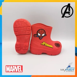 รองเท้าบูทเด็ก ลิขสิทธิ์แท้ 100 % บูทกันน้ำ BM01 บูทMarvel บูทสไปเดอร์แมน บูทกัปตันอเมริกา น่ารัก