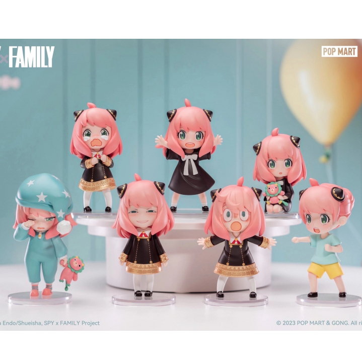 [เลือกตัว] พร้อมส่ง กล่องสุ่ม POP MART SPY X Family ANYA's Daily figure แบบเช็คการ์ด ไม่แกะซอง ของแท้