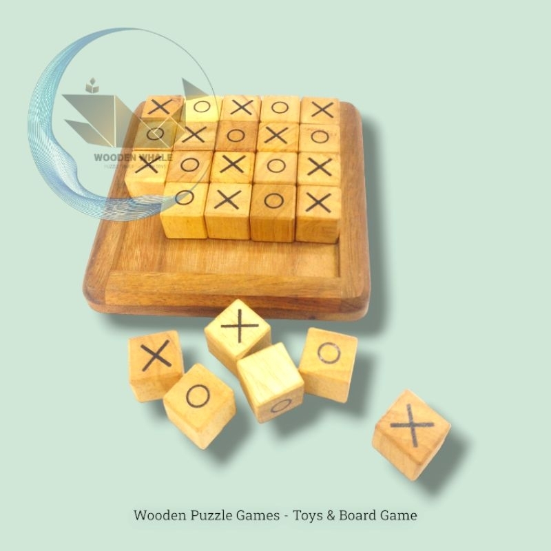 เอ็ก-โอ (Tic-Tac-Toe), ของเล่นเสริมสร้างทักษะ และพัฒนาการ -Wooden Toy -Toys -Puzzle Toy -Puzzle Game