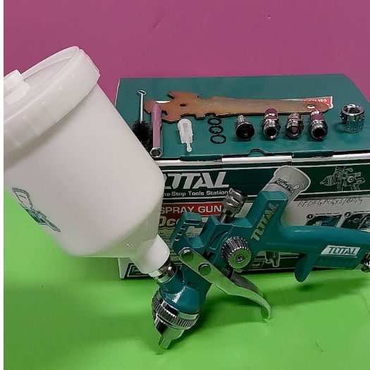 Total(โททอล) กาพ่นสี แบบหงายเกรด HVLP 600cc 1.4 TAT10601