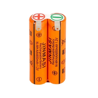 [ลูกค้าใหม่ 1 บาท] ถ่านชาร์จ JINMASI Ni-MH 1.2V AA , AAA, 2/3AA ,7/5f6 800-2000mAh แบตเครื่องโกนหนวด Flyco Phillips Povo