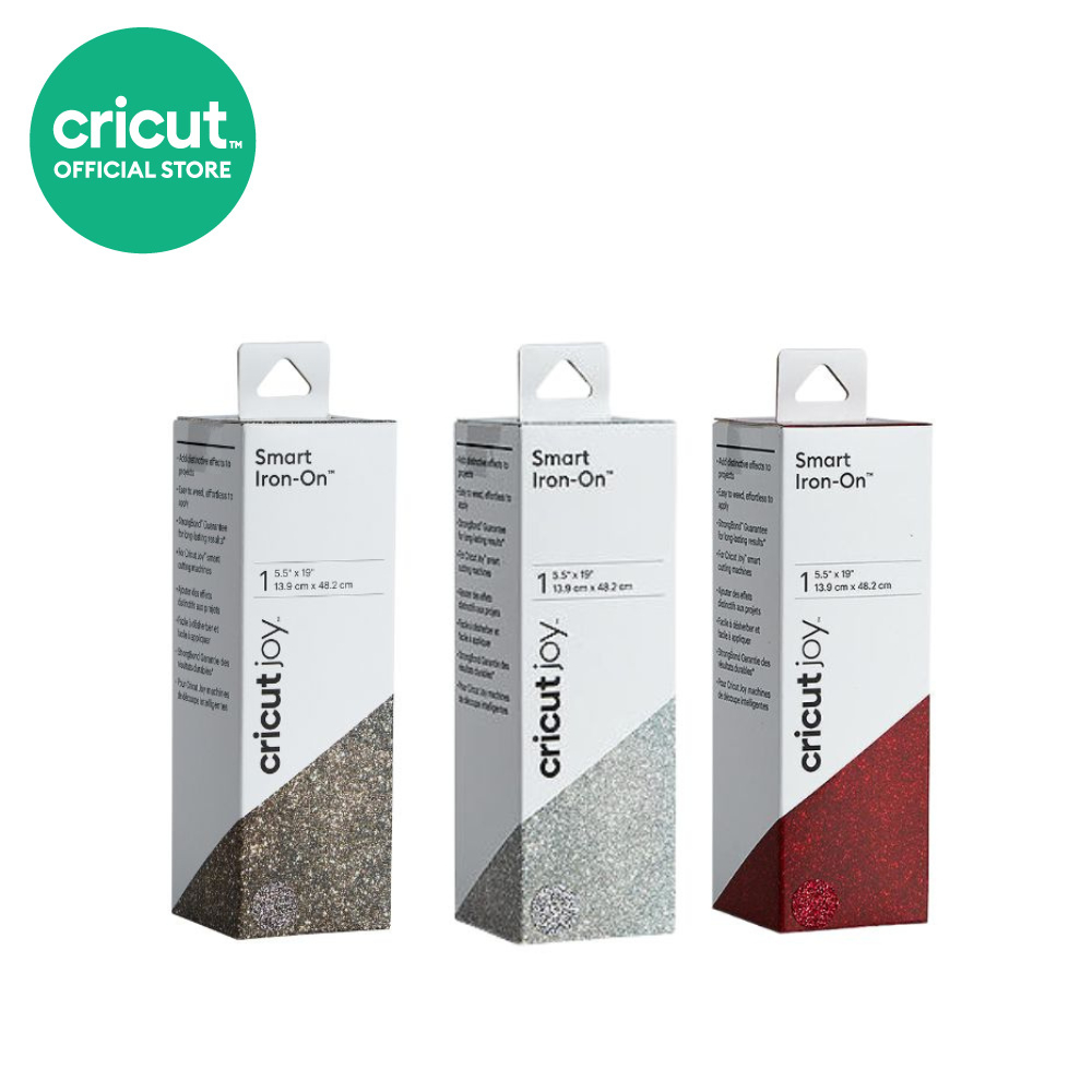 Cricut Joy Smart Iron-On Glitter ขนาด 5.5x19 นิ้ว สำหรับเครื่องตัดกระดาษรุ่น Cricut Joy