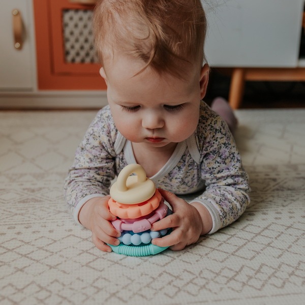 สายรุ้งเสริมทักษะ RAINBOW STACKER TEETHER & TOY