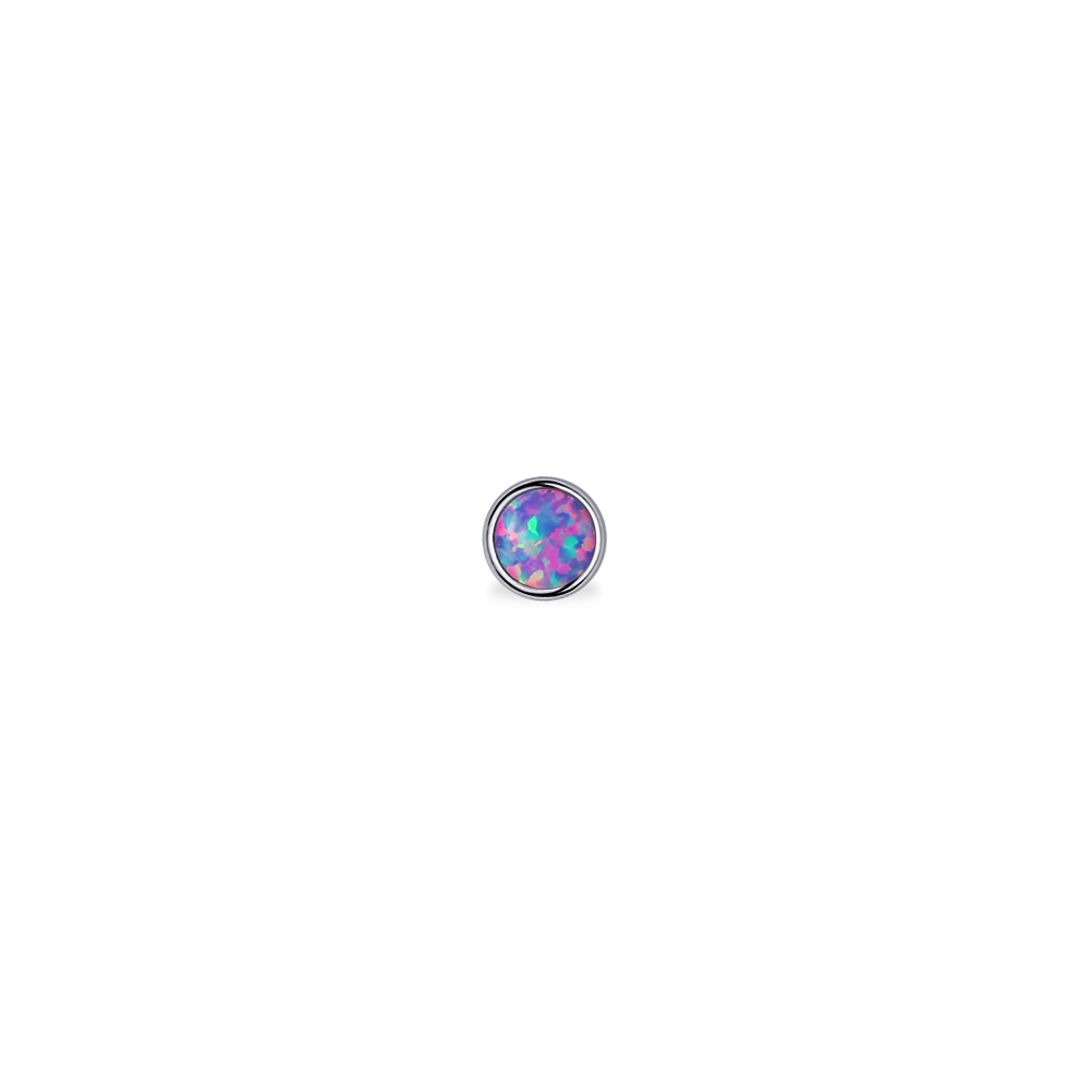 Piercingroom by Jay حلق أوبال بنفسجي Bezel للبشرة الحساسة — صورة 7