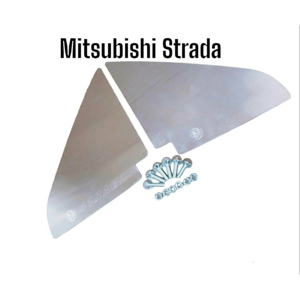 แป้นกระจกคราฟ มิตซู สตาร์ด้า แป้นกระจกStrada แป้นอลูมิเนียมแผ่นเรียบ แถมน็อตติดตั้ง