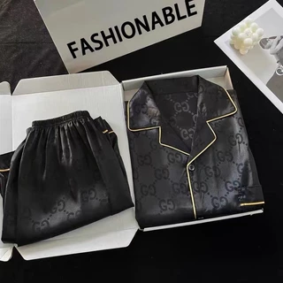 G999 ★ส่งจากไทย★ชุดนอนซาตินแขนสั้นขาสั้นพื้นพรีเมี่ยม แฟชั่นสไตล์เกาหลี