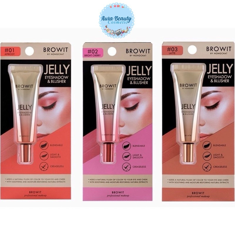 Browit Jelly Eyeshadow & Blusher 10g. อายแชโดว์ เนื้อเจลลี่
