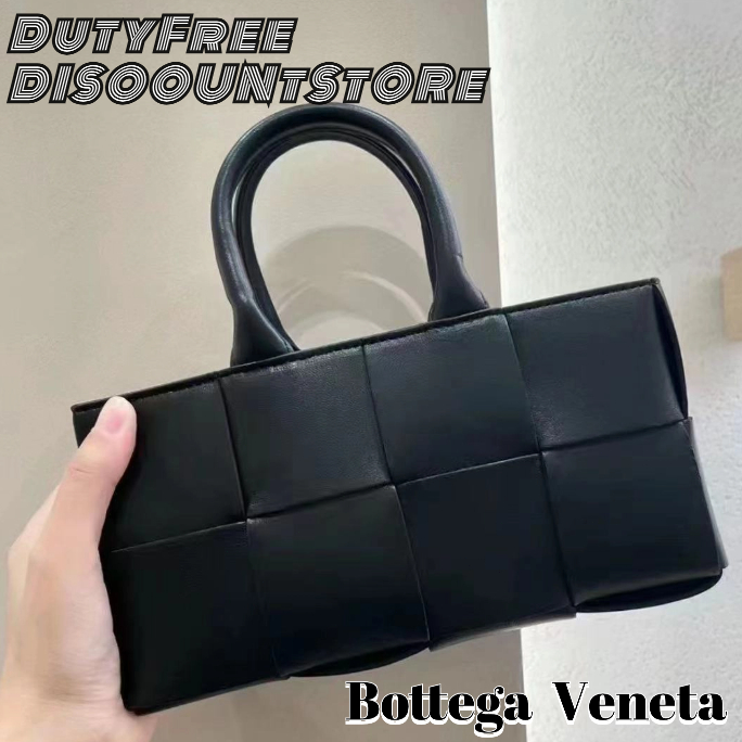 BV/Bottega Veneta/Mini/East-West Arco Tote/กระเป๋าโท้ต/กระเป๋าสะพายไหล่