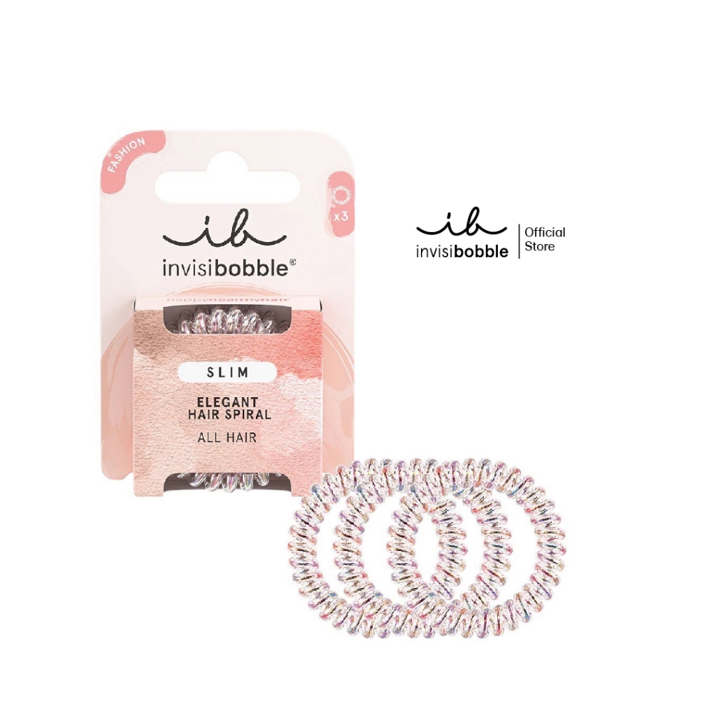 invisibobble ยางรัดผม ผมไม่เป็นรอย รุ่น Slim สี Vanity Fairy (1 กล่องบรรจุ 3 ชิ้น) NEWPACKAGED!