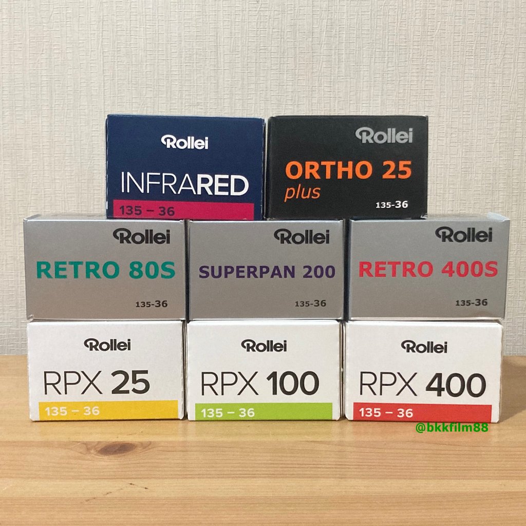 ฟิล์มขาวดำ Rollei 35mm Retro Rpx Infrared Ortho 35mm 36exp Black and White Film ฟิล์ม 135