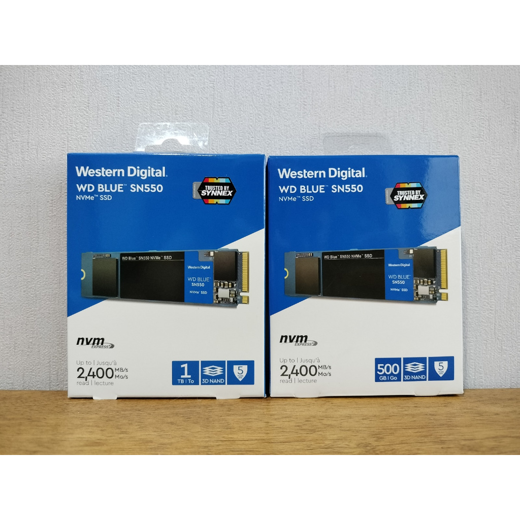 SSD M.2 (PCIe/NVMe)  PCIe 3.0 WD BLUE SN570 - SN550  ความจุตั่งแต่ 250GB - 500GB - 1000TB รวมหลายตัว