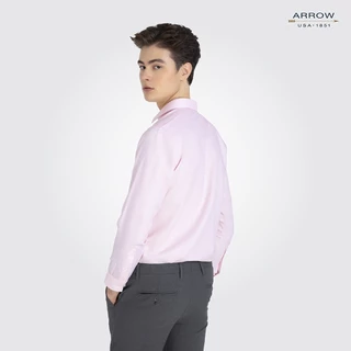 ARROW เสื้อเชิ้ต Non Iron แขนยาว ทรง Slim สีชมพูอ่อน MACS808 LP