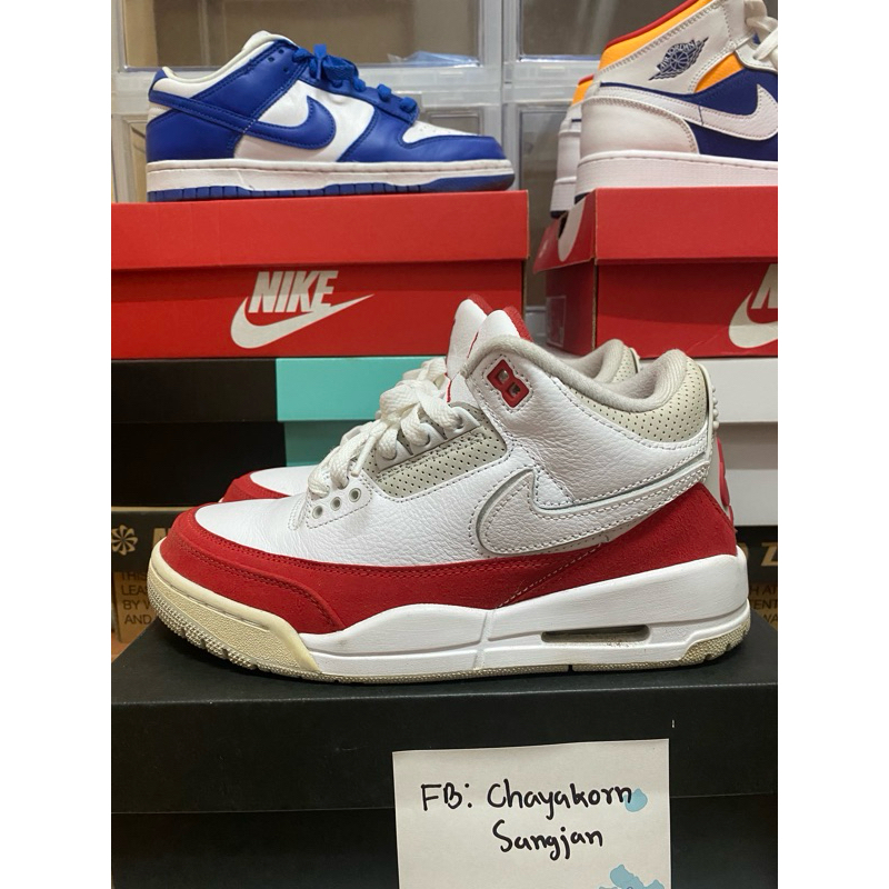 Nike Jordan3 Retro Tinker White University Red