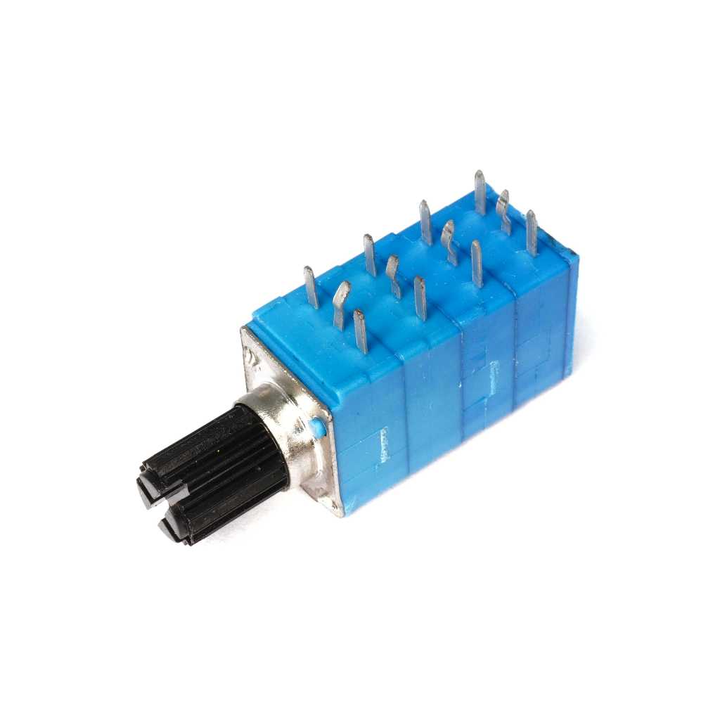 วอลลุ่ม Volume Potentiometer 4 ชั้น 12 ขา (RK94TG-A) อะไหล่แอมป์รถยนต์