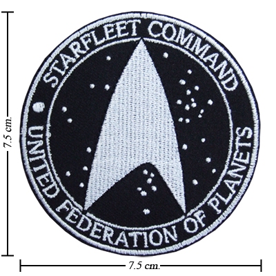 Star Trek อาร์มปัก ตัวรีดติดเสื้อ สตาร์ เทรค อาร์มรีดติดเสื้อ อาร์มภาพยนตร์ อาร์มการ์ตูน โลโก้แฟชั่น