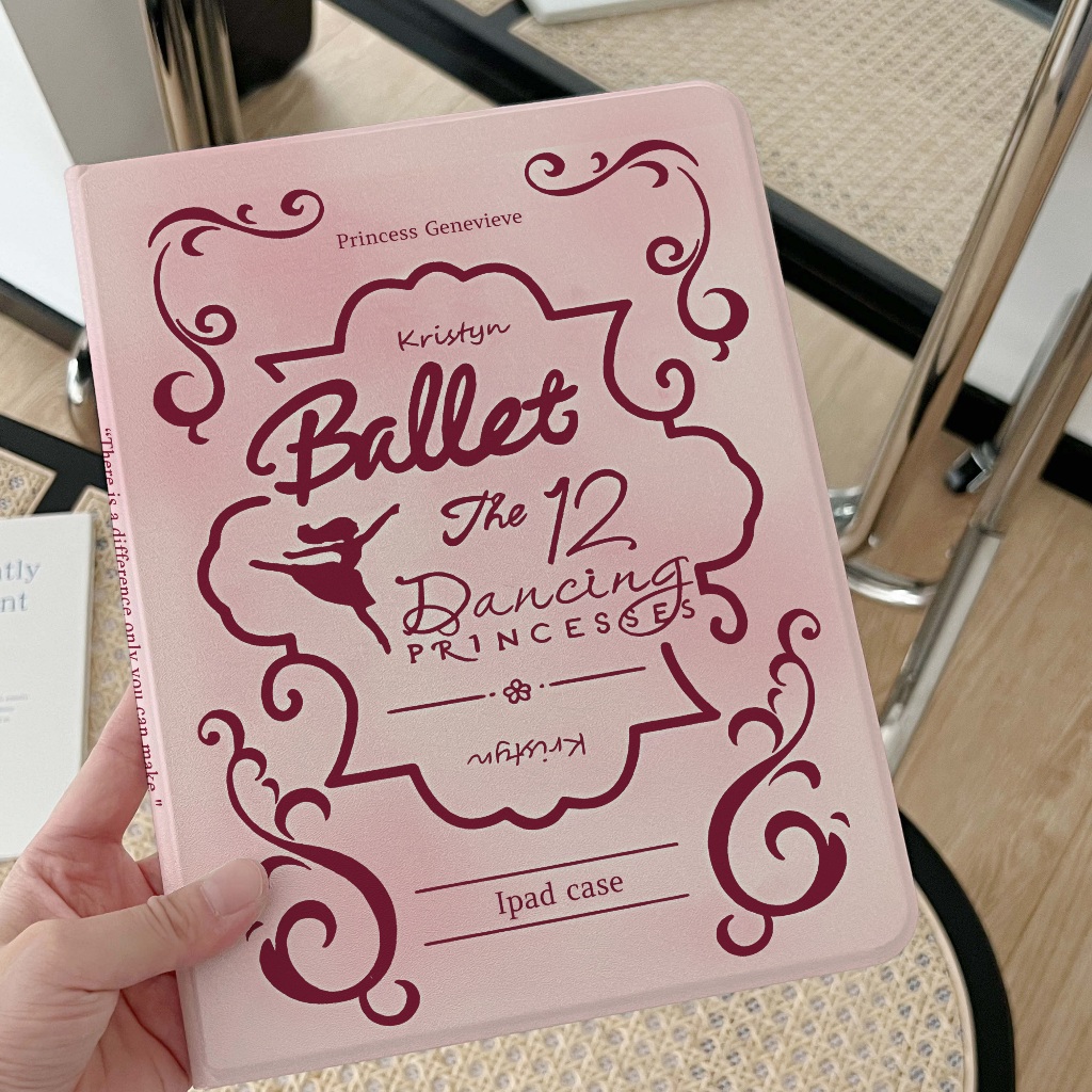 24 ชั่วโมง เคส ipad Barbie the 12 Dancing Princesses pro11 วัสดุพีซี Air5 Gen9 Air4 คช่องใส่ปากกาด้านขวา เคสป้องกั Air6
