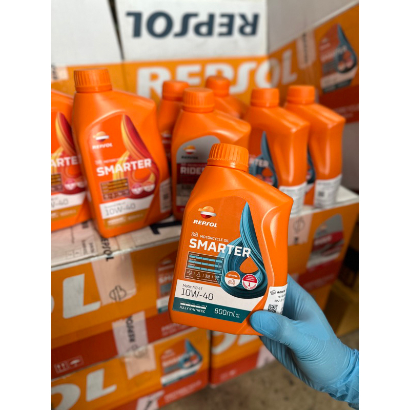 น้ำมันเครื่อง REPSOL SMARTER MATIC MB 4T 10W40 800 ml.