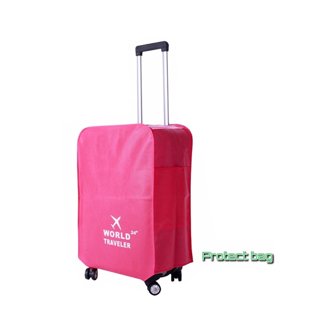 ผ้าคลุมกระเป๋าเดินทาง World Traveler Cover Bag กันลอยกระเป๋า คละสี  22,24,26,28 นิ้ว
