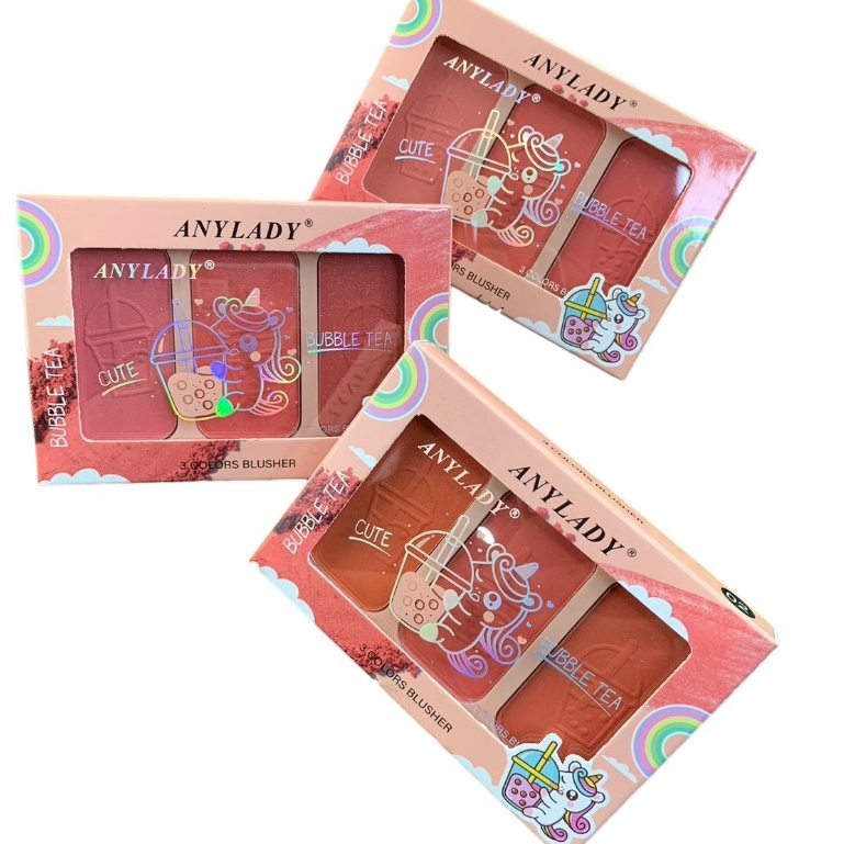 ส่งจาก กทม.บลัชออนเนื้อแมท ANYLADY CUTE BUBBLE TEA  No.8137