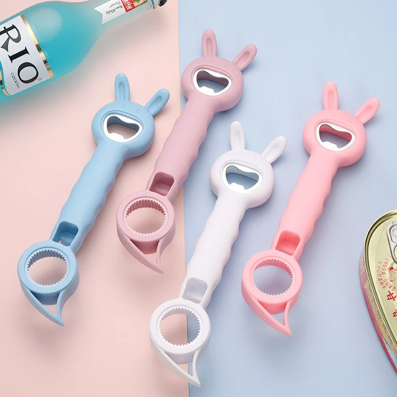 ที่เปิดขวด 4in1 ที่เปิดฝาขวดสแตนเลส เปิดขวดเบียร์ น้ำอัดลม โซดา กระป๋อง Multi-Purpose Bottle Opener