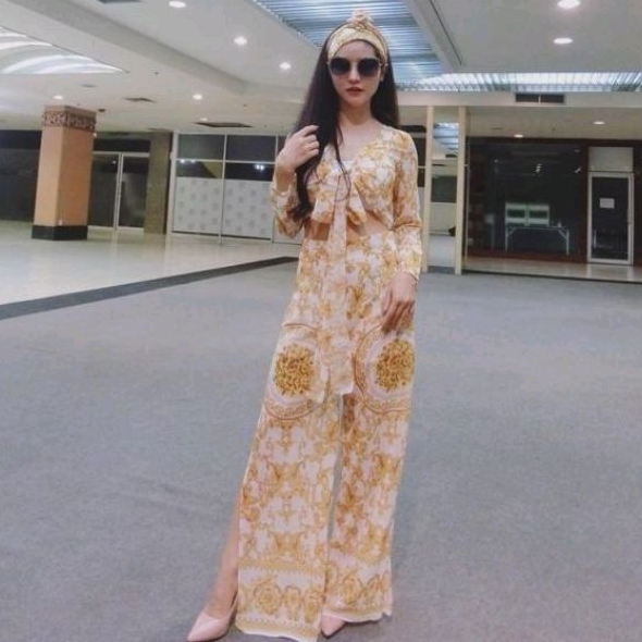 M เซ็ตขายาวลายเวอร์​ jariya​ brand M