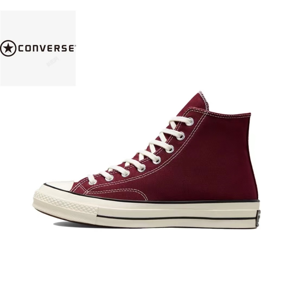 Converse 1970s chuck Taylor all star hi high top canvas shoes Wine red