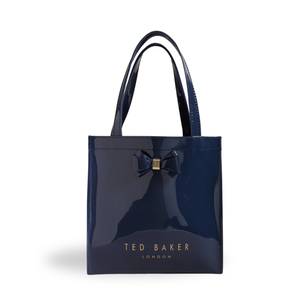 (พร้อมส่ง) ของแท้ 100% 🇬🇧 Ted Baker Aracon Plain Bow Small Icon Bag - Navy
