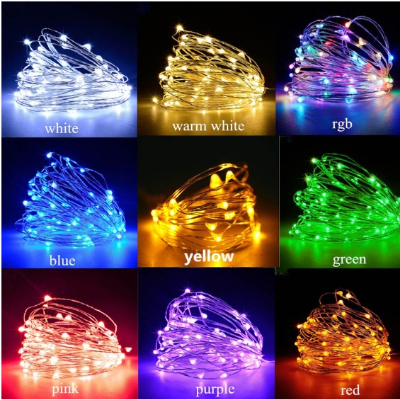 ไฟประดับ ไฟขดลวด ไฟหิ่งห้อย LED ยาว 3.1 เมตร แบบถ่าน พรอพถ่ายภาพ ไฟตกแต่ง