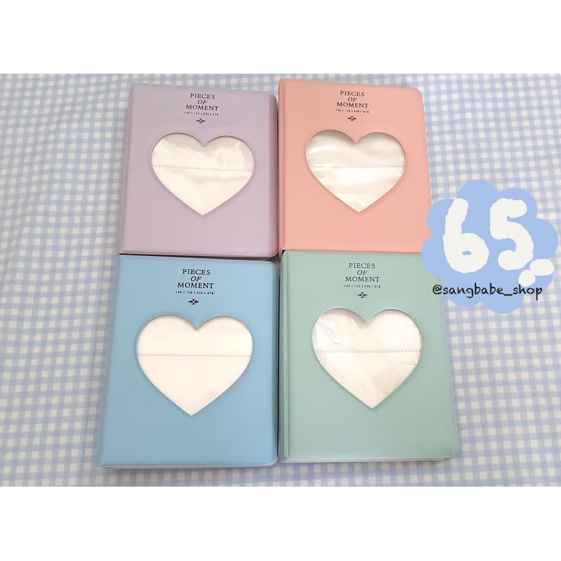 พร้อมส่ง ♡ แฟ้มใส่การ์ดหัวใจพาสเทล 64 ช่อง แฟ้มสะสมการ์ด แฟ้มเก็บการ์ด อัลบั้มรูป