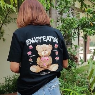 เสื้อยืด SoulStreet Clothing ลาย หมีEnjoyEating