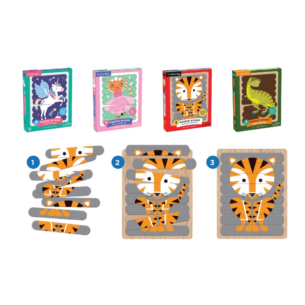 จิ๊กซอว์ทรงไม้ไอศกรีม (puzzle sticks)