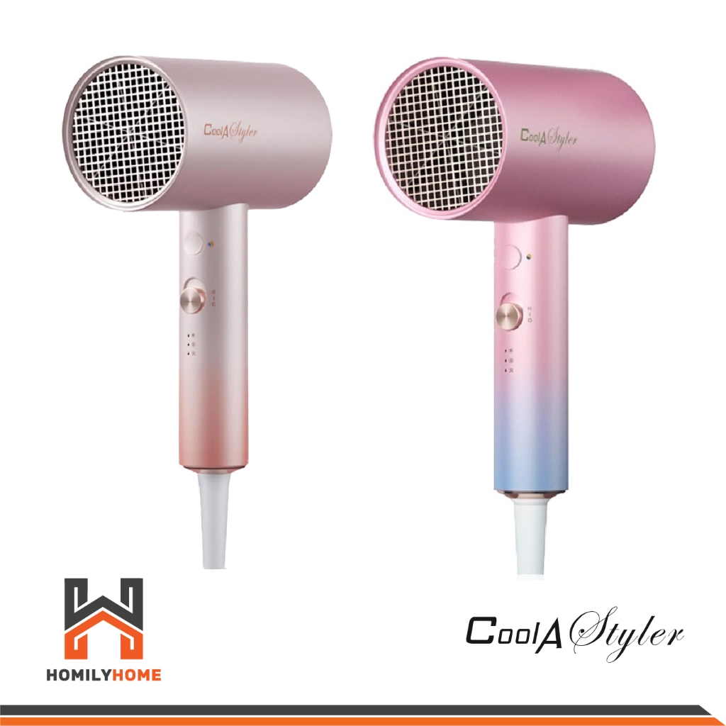 CoolAStyler ไดร์เป่าผมไอออนิค ไดร์เป่าผม รุ่น RCY-135 1800W Orange Gold Blue Pink 2000W
