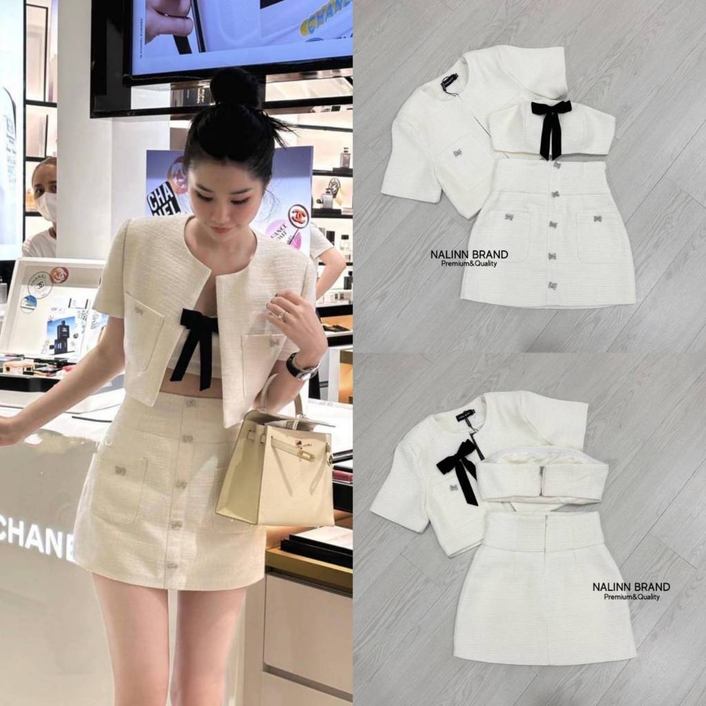 #เซ็ท3ชิ้น #เสื้อผ้าคุณหนู #ชุดไปงาน #ชุดออกงาน #ชุดเกาะอก
