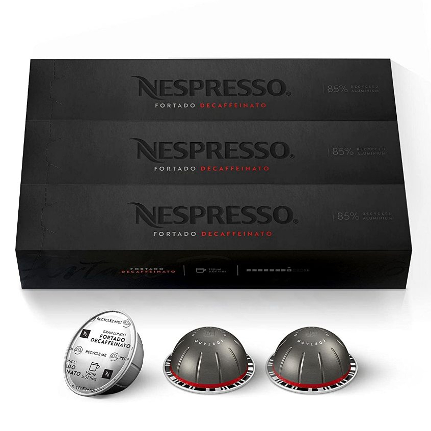 NESPRESSO Vertuo FORTADO DECAFFEINATO GRAN LUNGO Coffee 30Capsule