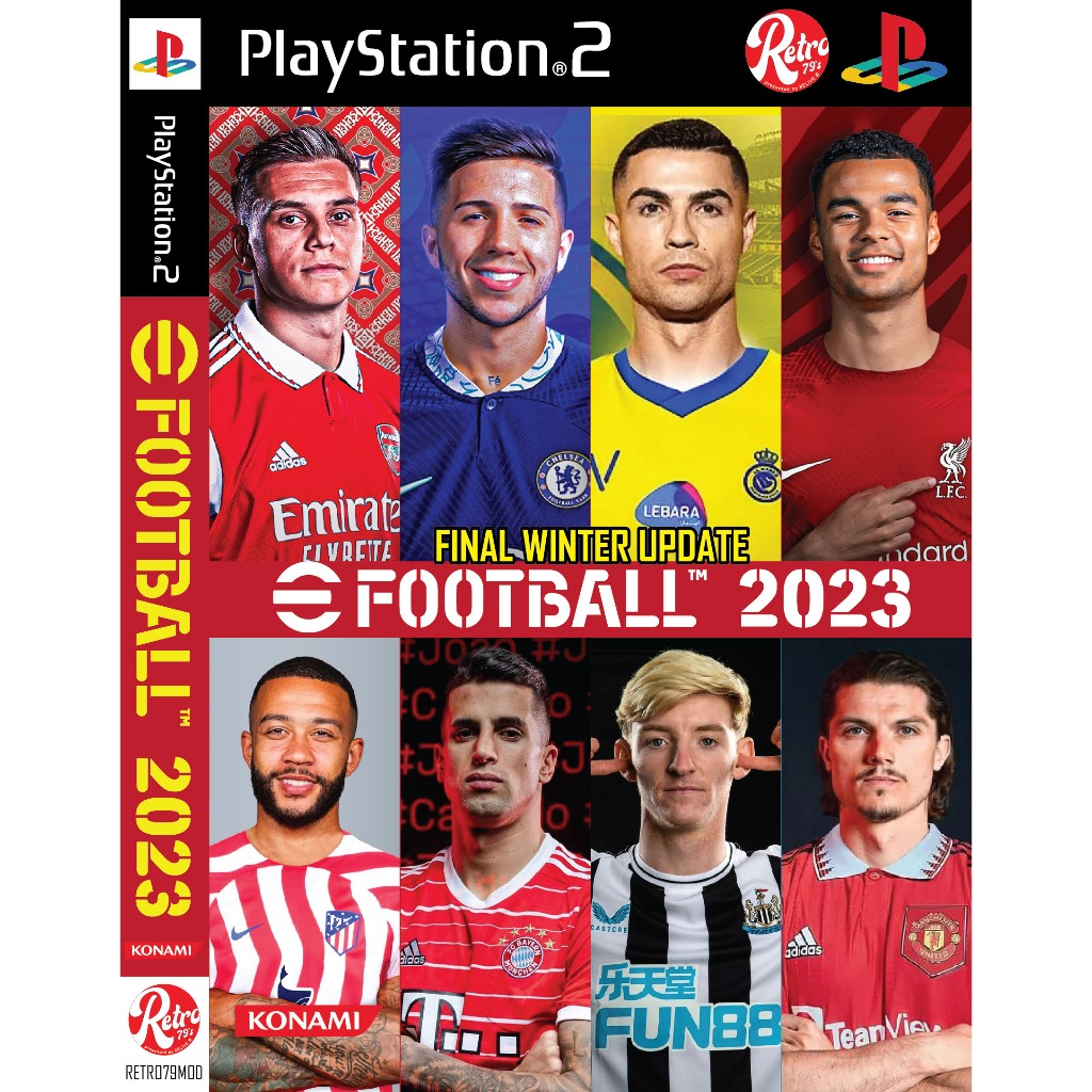 💿 แผ่นเกมส์ PS2 💿 E football 2023 WINTER FINAL PES 2023 EFOOTBALL ⚔️ PlayStation 2 update ล่าสุด