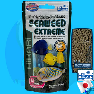 Hikari Seaweed Extreme S 45g / M 90g อาหารเม็ด สำหรับปลาทะเลกินพืช Saki-Hikari Marine Herbiivore 90g