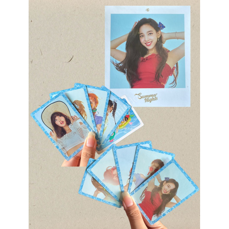TWICE | Photocard set-Nayeon pic. การ์ดทไวซ์ summer nights