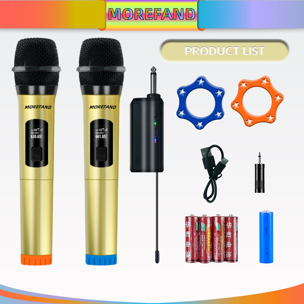 ไมโครโฟนไร้สาย ไมค์ลอย คู่ ไมโครโฟน ไมค์ไร้สาย ไมโครโฟนไร้สาย Wireless Microphone.