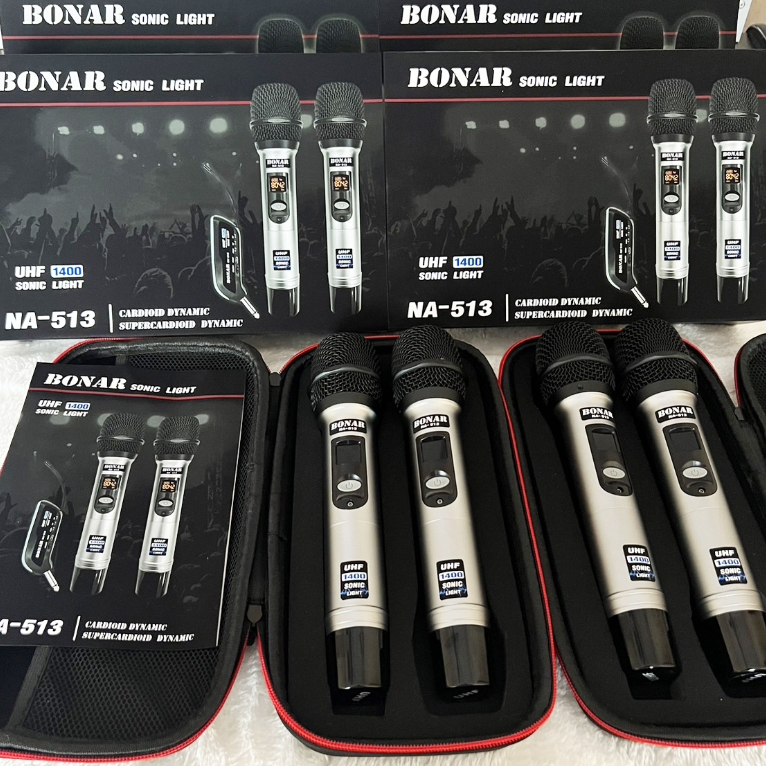 ไมโครโฟน BONAR sonic light ไมค์ลอย ไมค์ลอยคู่ ไมโครโฟนไร้สาย