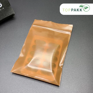 ถุงซิป ถุงซิปสีชาโปร่ง (1 kg./ แพ็ก) ซิปล็อคแน่น ปิดสนิท Food Grade สินค้าจากโรงงาน ถุงหนา