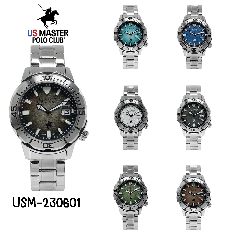 US Master Polo Club นาฬิกาข้อมือผู้ชาย สายสแตนเลส รุ่น USM-230601
