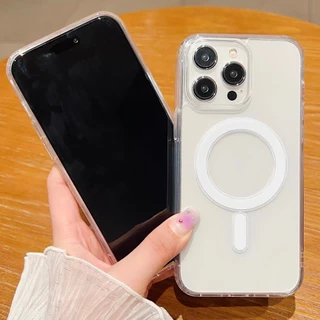 มี ส่งด่วน (For 16 Pro max) เคส ชาร์จได้ เคสใส สำหรับ iPhone 17 Air 16e 17Pro 17Promax 11,12,13,14,15 Pro Plus Promax
