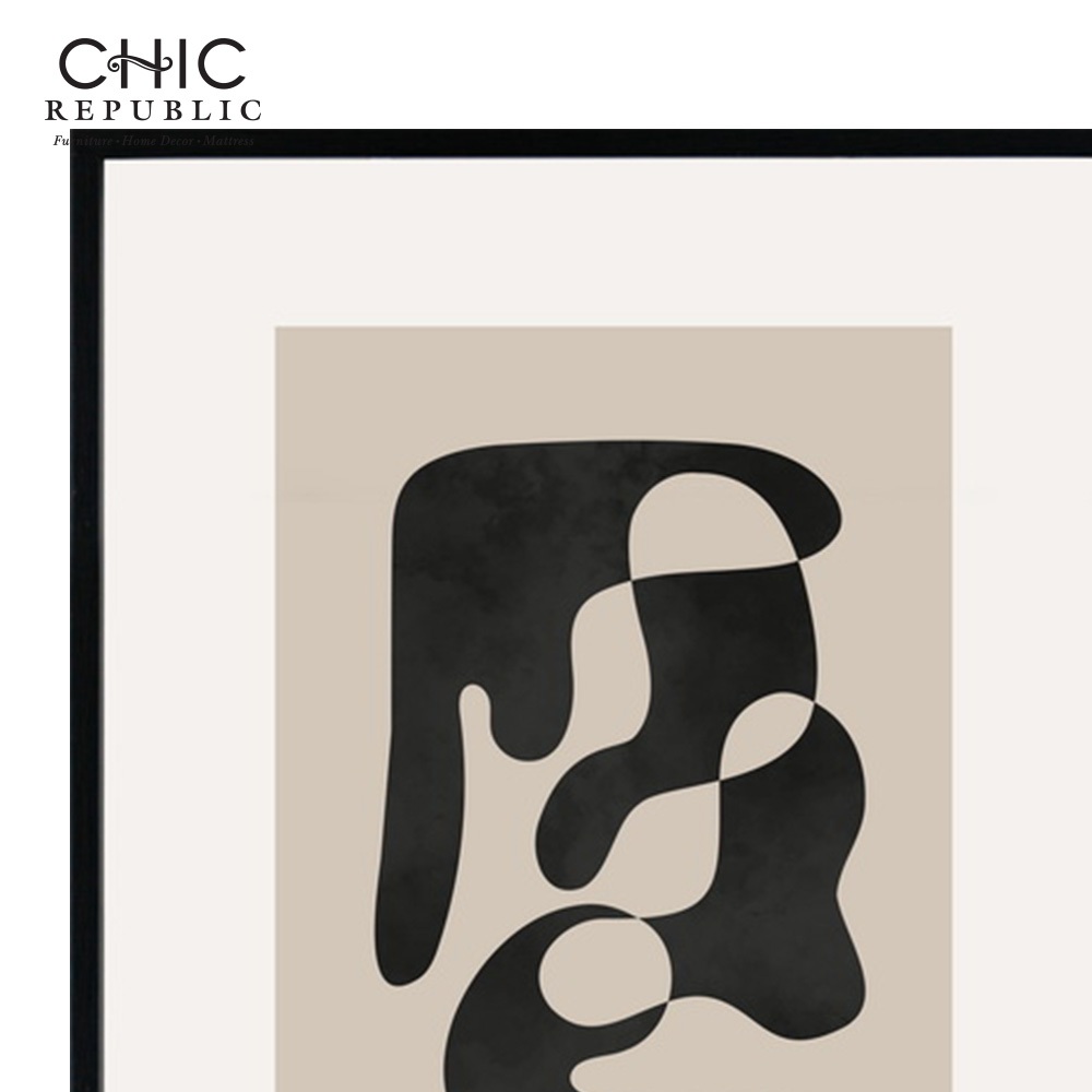 ภาพติดฝาผนัง CHIC REPUBLIC รุ่น TIEGAN-A/40X50 สีดำ/หลากสี_2