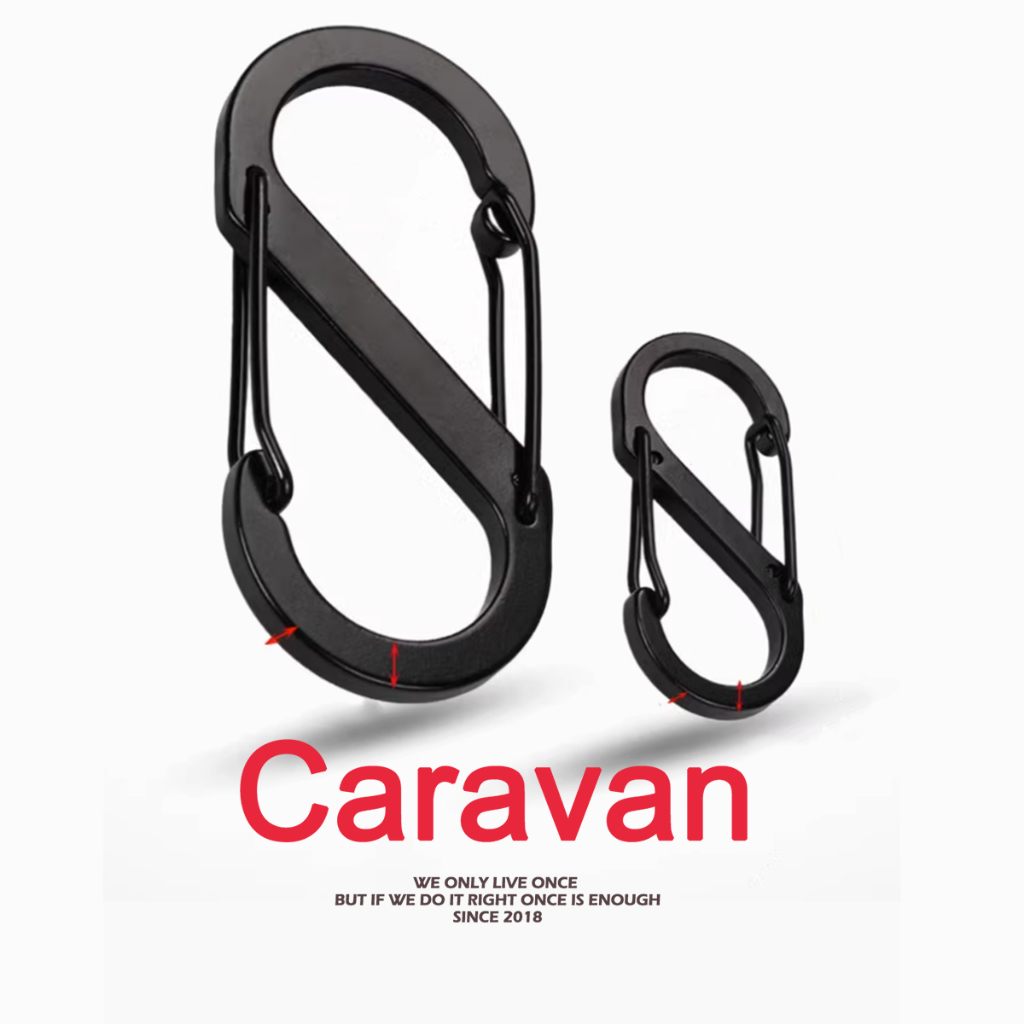 Caravan Crew Keychain cilp พวงกุญแจ พวงกุญแจรถยนต์ พวงกุญแจเท่ๆ S type
