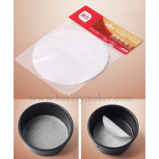 กระดาษไขรองอบ วงกลม non - stick  ขนาด 4-8 นิ้ว Baking Paper กระดาษรองอบ สำเร็จรูป ไม่ต้องตัดเอง
