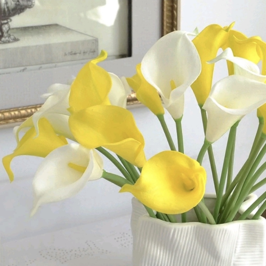 [ร้านไทย] ดอกคาล่าลิลลี่ปลอม 🌼 Calla Lily ดอกคาลล่าลิลลี่ ดอกไม้ปลอม ดอกไม้ประดิษฐ์ พร็อพถ่ายรูป - รูปที่ 4