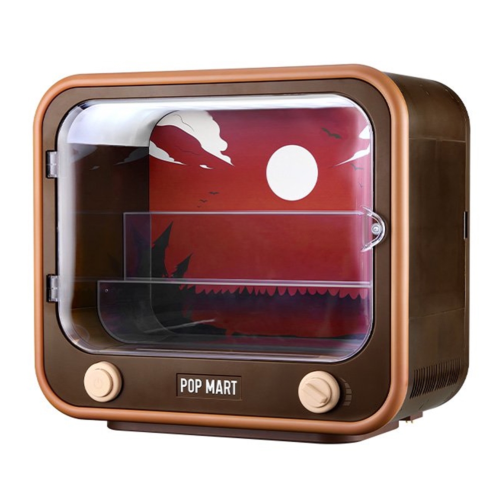 Popmart : ตู้โชว์ DIMOO No One's Gonna Sleep Tonight Series - TV Set Luminous Display Container (พร้