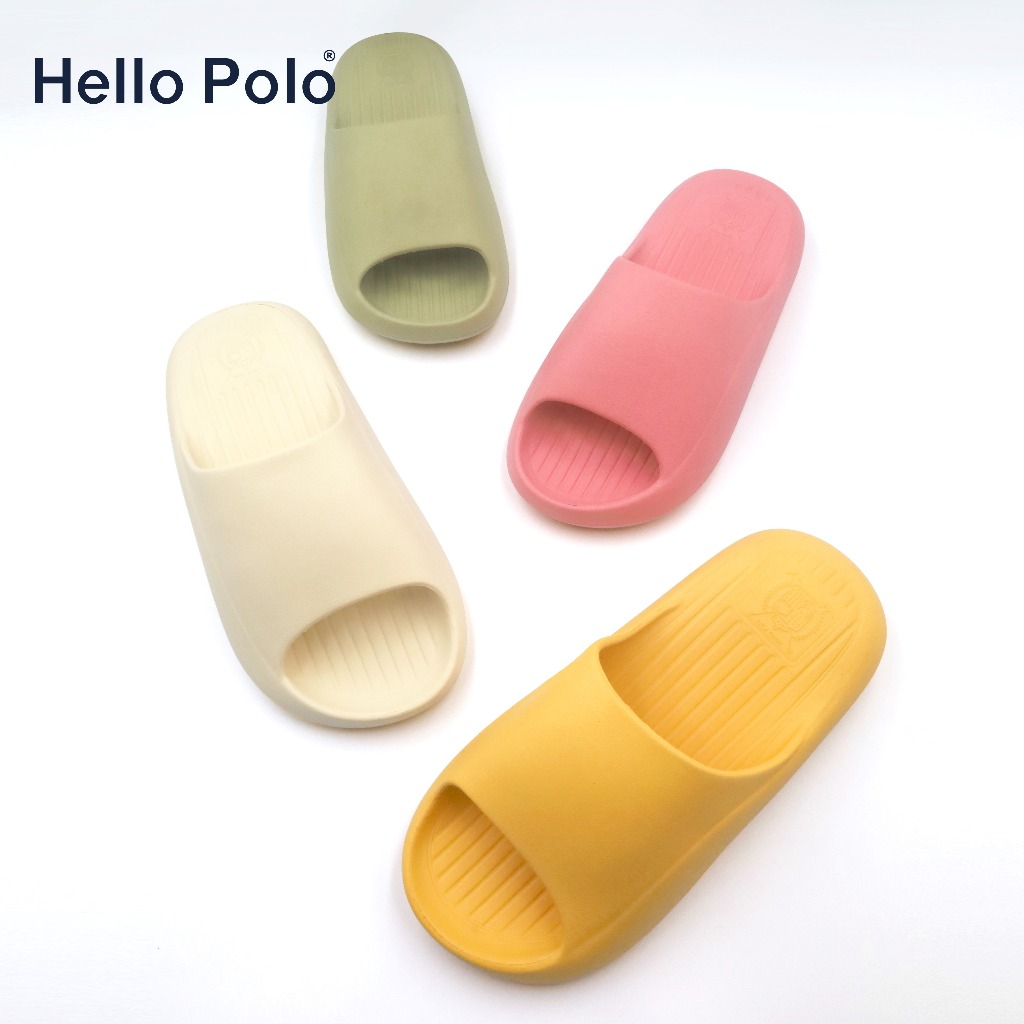 Hello Polo รองเท้าแตะลําลอง กันลื่น พื้นหนา ลายอุ้งเท้าแมวน่ารัก พื้นนิ่ม เหมาะกับฤดูร้อน ใส่ในบ้าน ห้องน้ํา HP8004